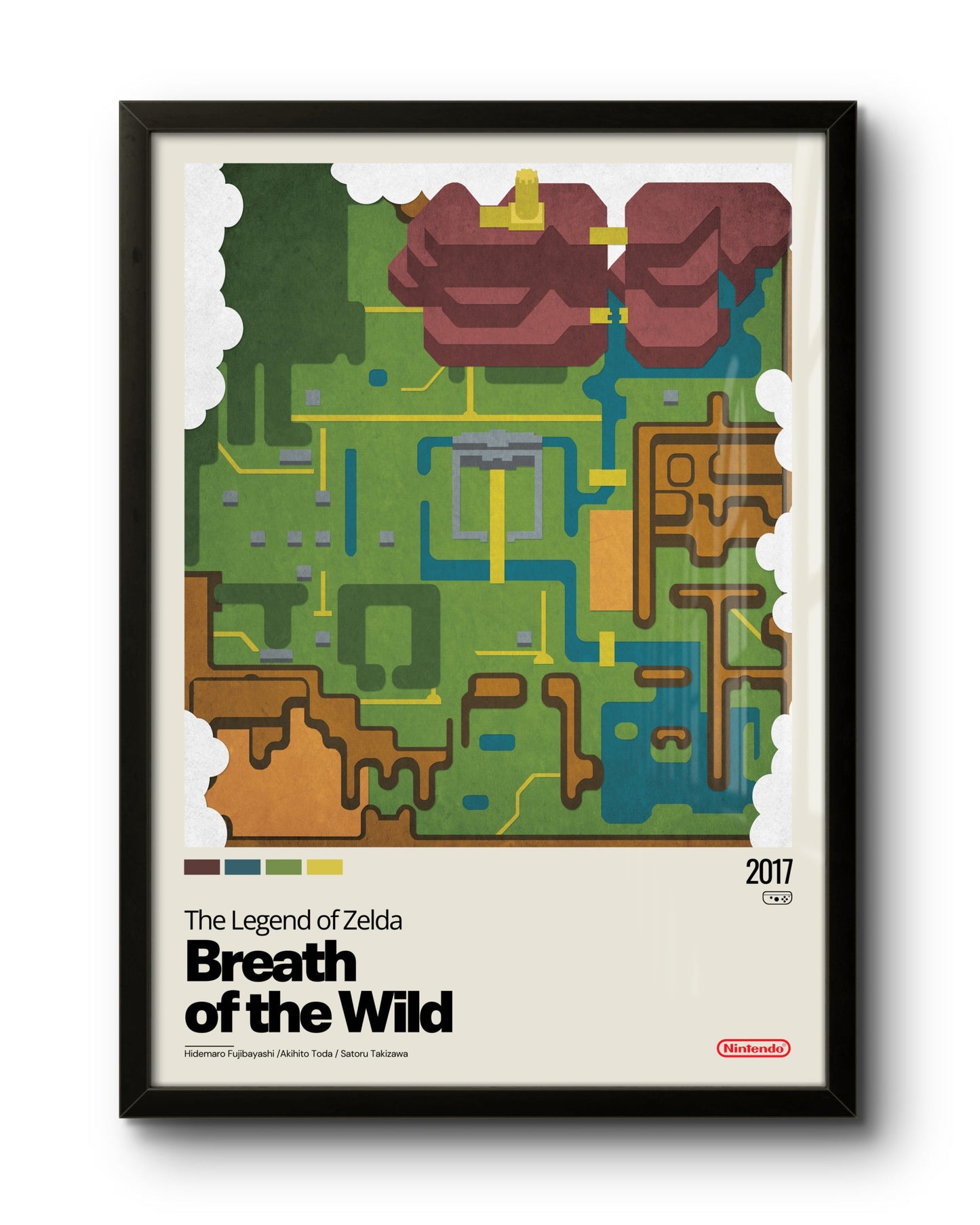 Mapa Hyrule - Breath of the Wild (The Legend of Zelda)