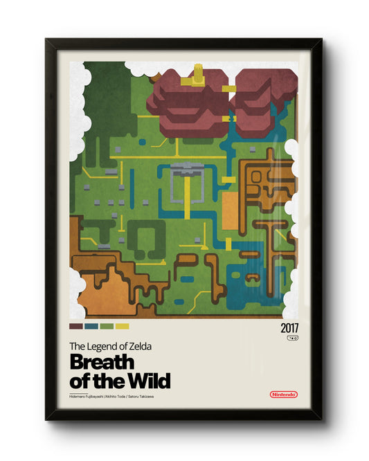 Mapa Hyrule - Breath of the Wild (The Legend of Zelda)