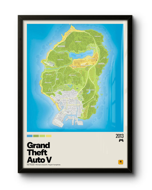 Mapa Grand Theft Auto V (GTA V)