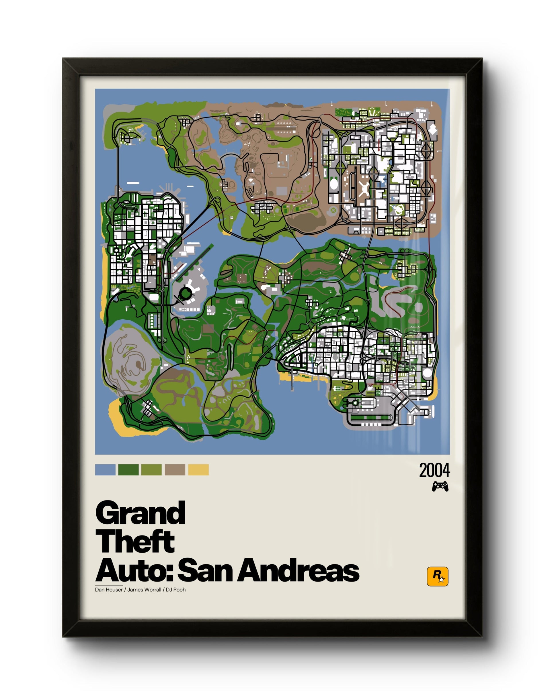 Mapa Grand Theft Auto: San Andreas (GTA: San Andreas)