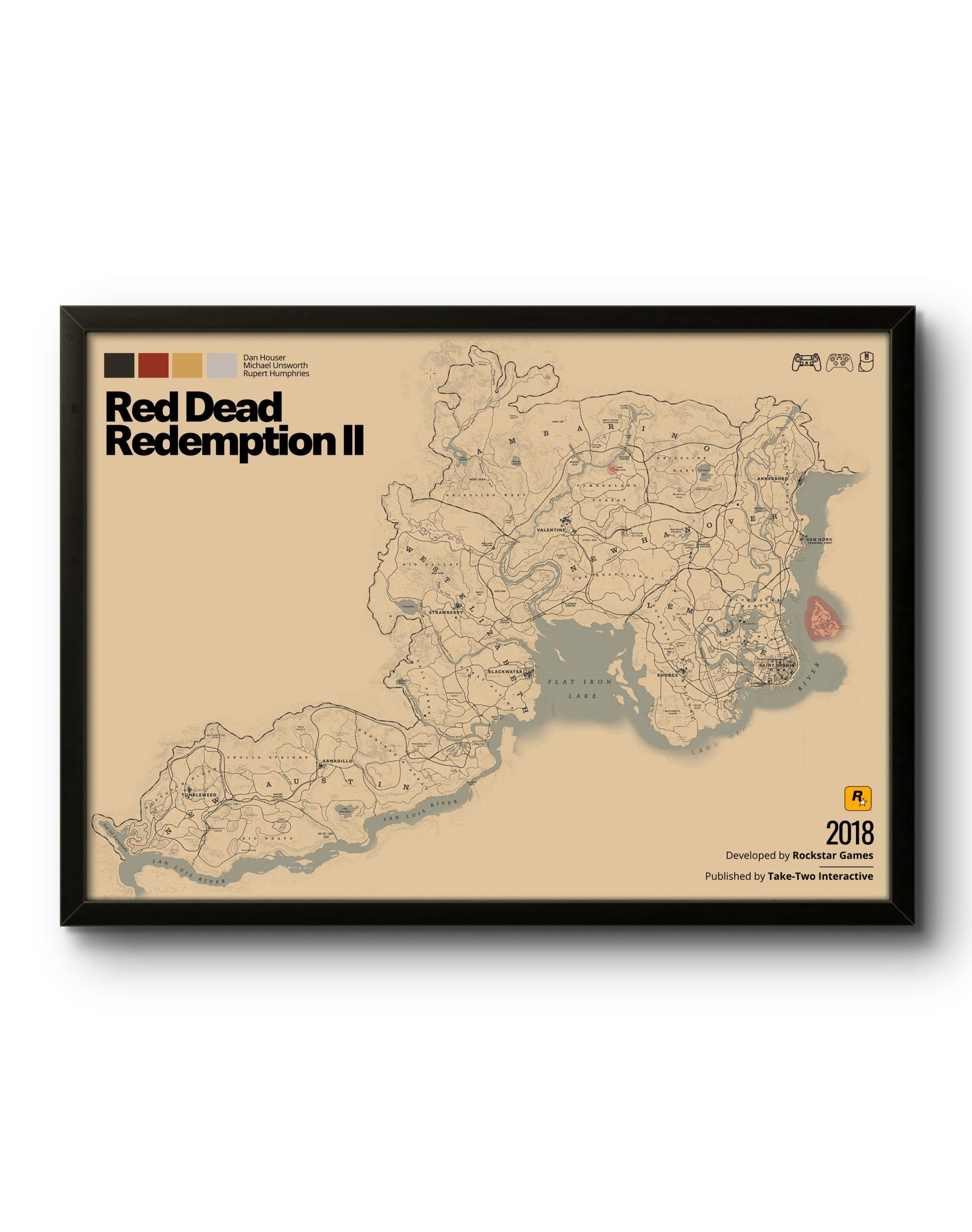 Mapa Red Dead Redemption II