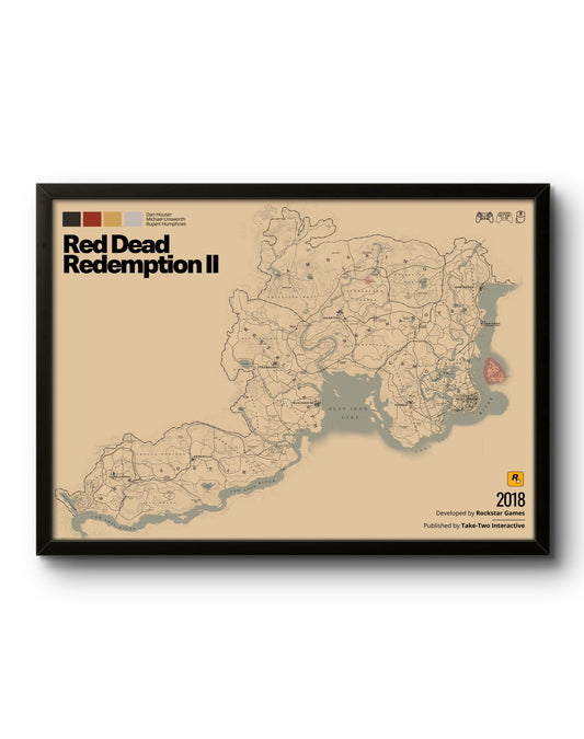 Mapa Red Dead Redemption II