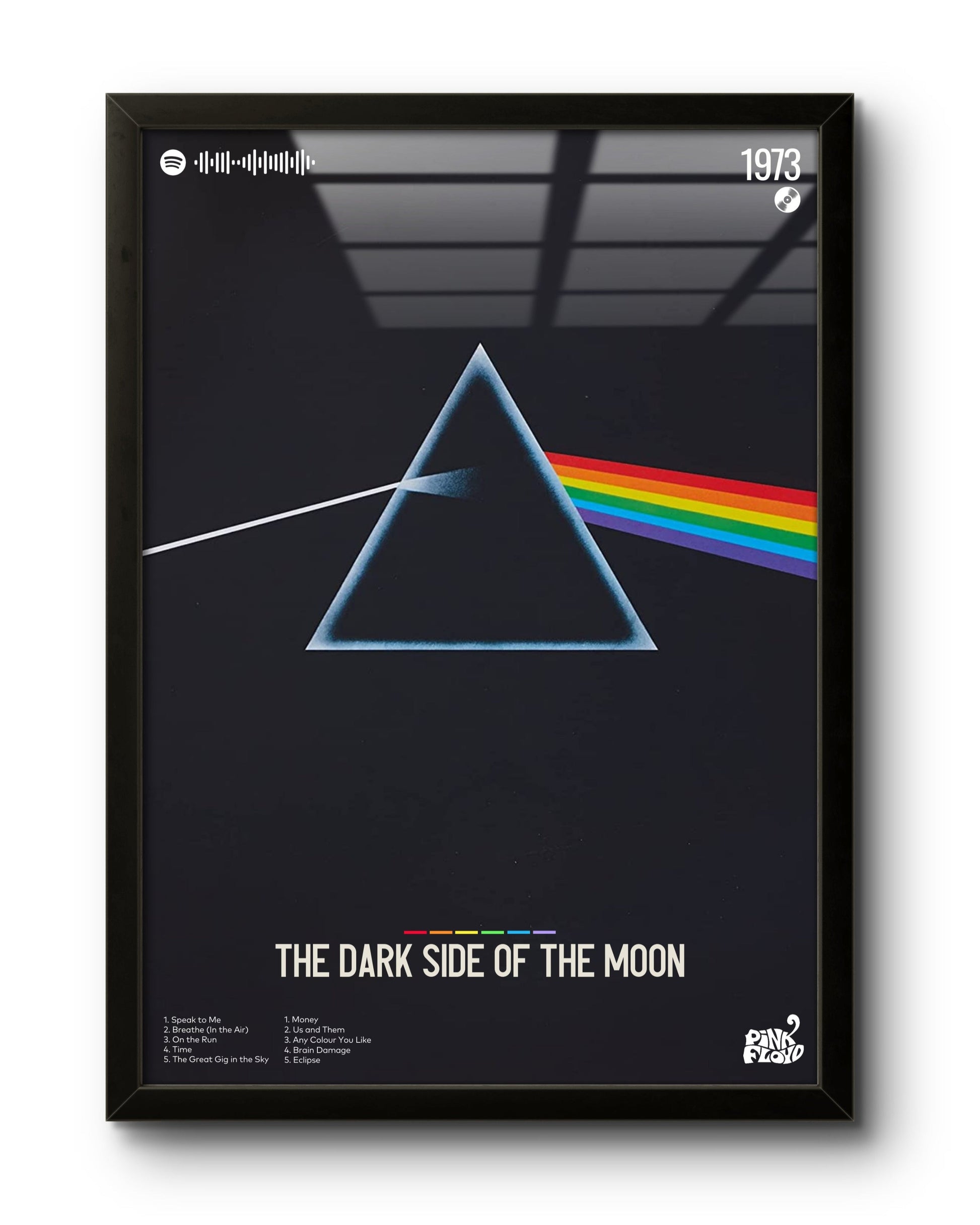 The Dark Side of the Moon (1973) by Pink Floyd / Full Canvas