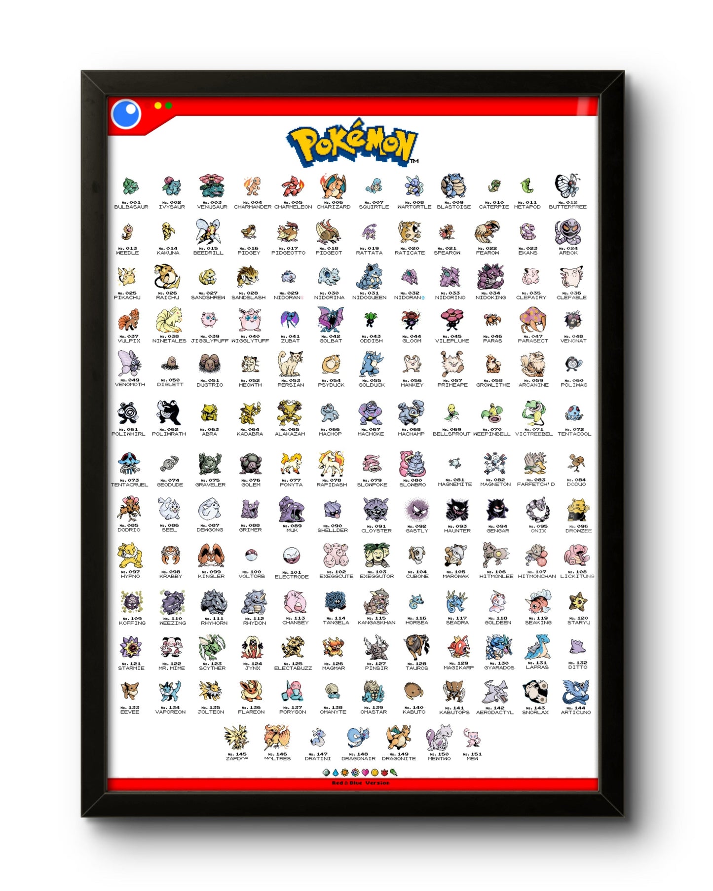 151 Pokémons - Primeira Geração